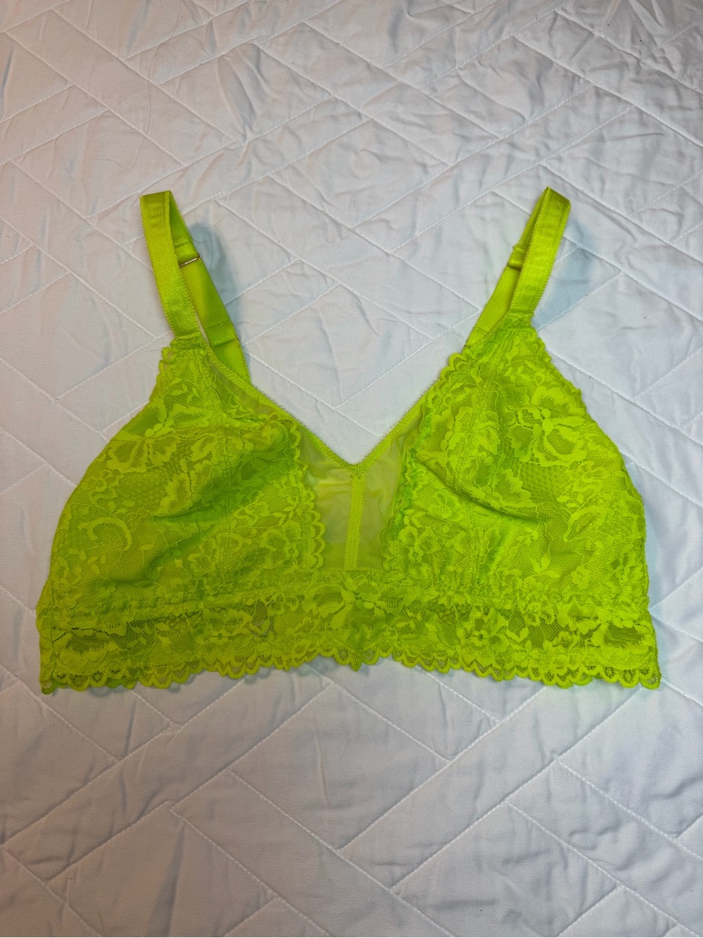 Lace Bralette in Neon Lime - Savage x Fenty by Rihanna